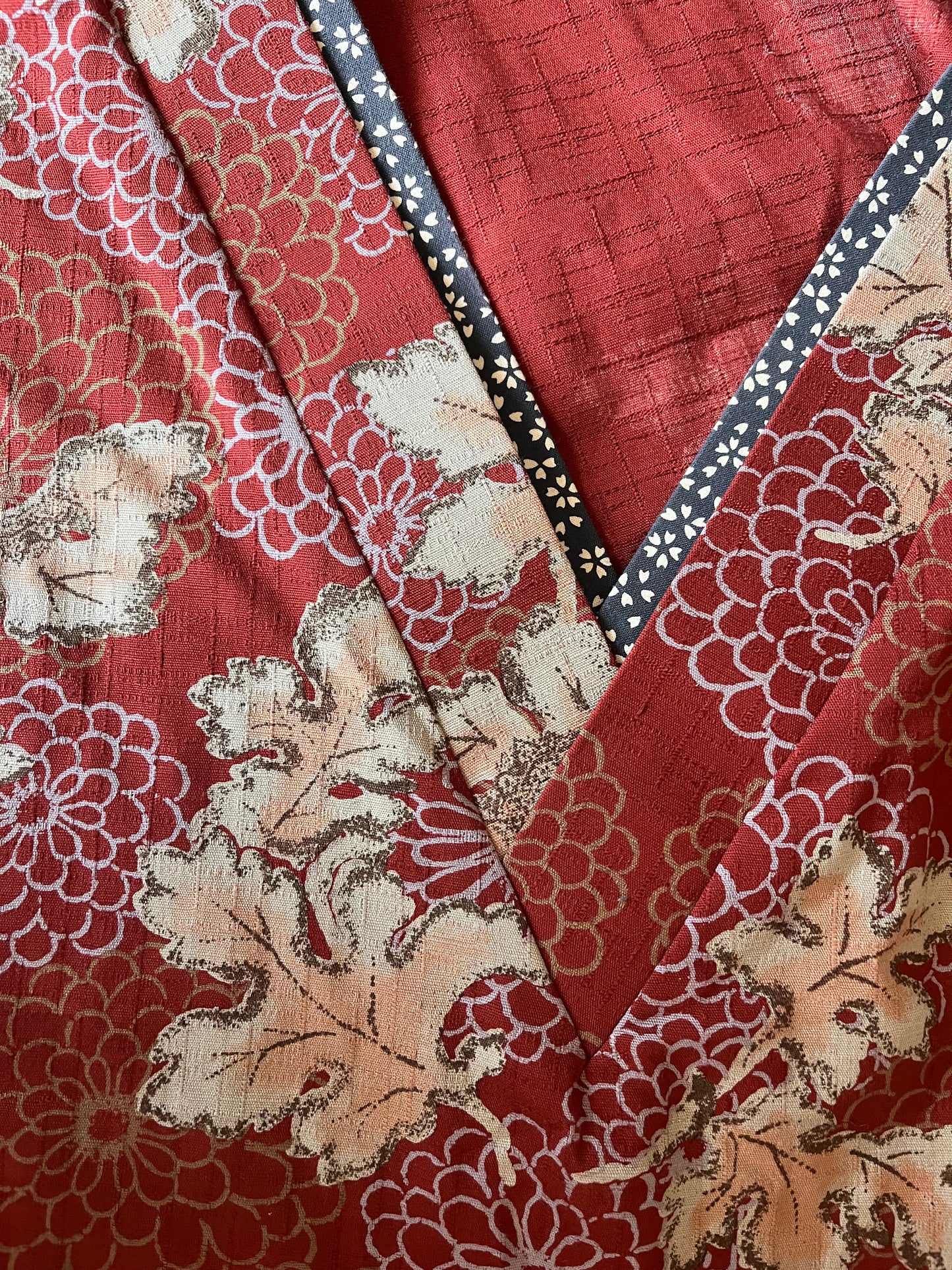 Hikari no Mai - Red Maple Leaf Kimono Dress